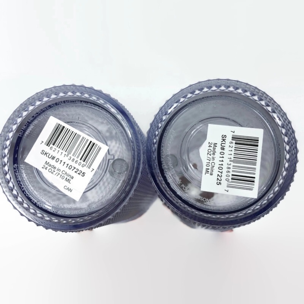 SOLDStarbucks Holiday 2019 Set of2PlatinumTumblers - Picture 5 of 5